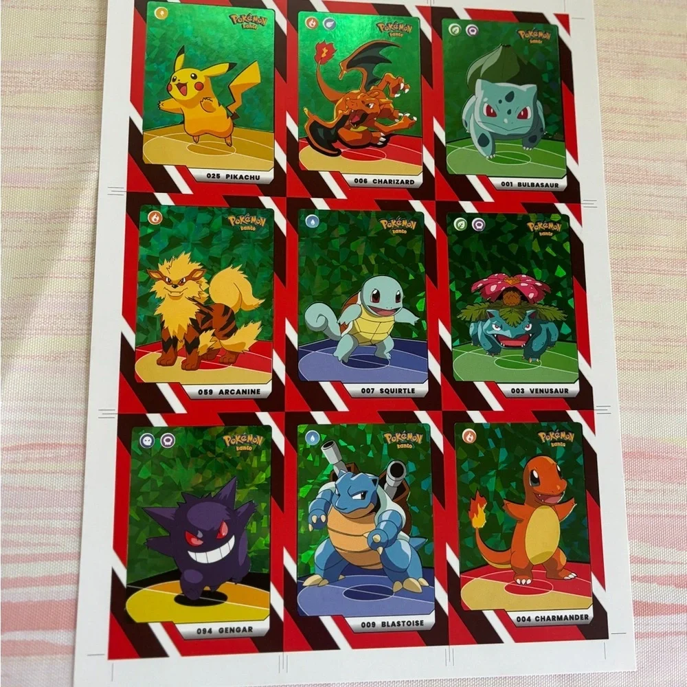 2025 POKEMON Full House Cards Full Set Uncut Sheet Limited EDT.  Metallic Green‎